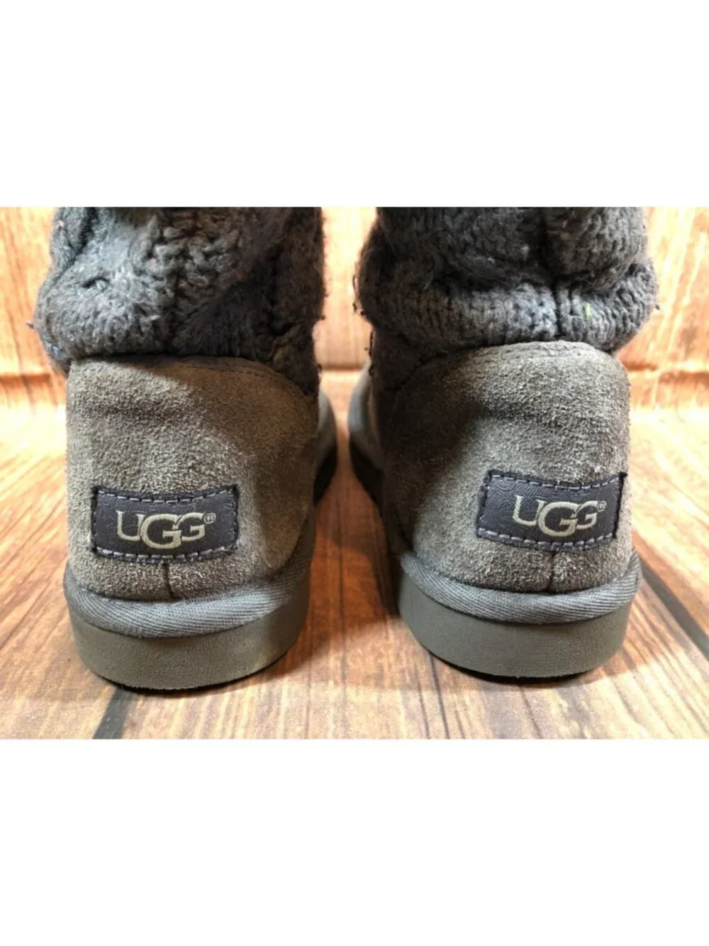UGG Girls Kids 2 Juniper Confetti Charcoal Gray Boots 1013250K